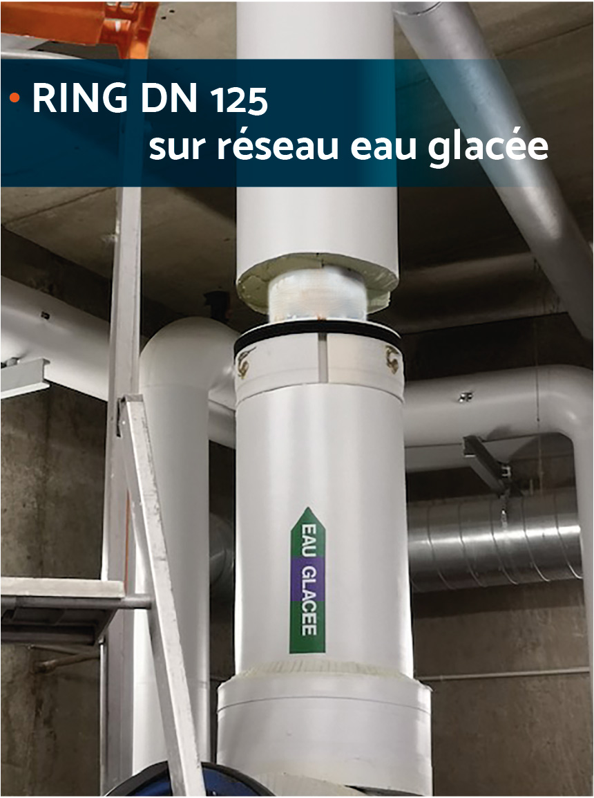 ring-DN125-reseau-eau-glacee_ValRhonEnergie Ring sur réseau d'eau glacée